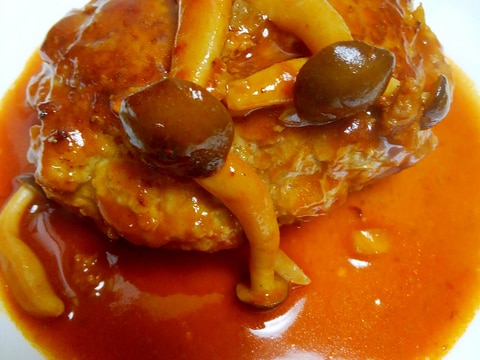 家にあるもので簡単 煮込みハンバーグ